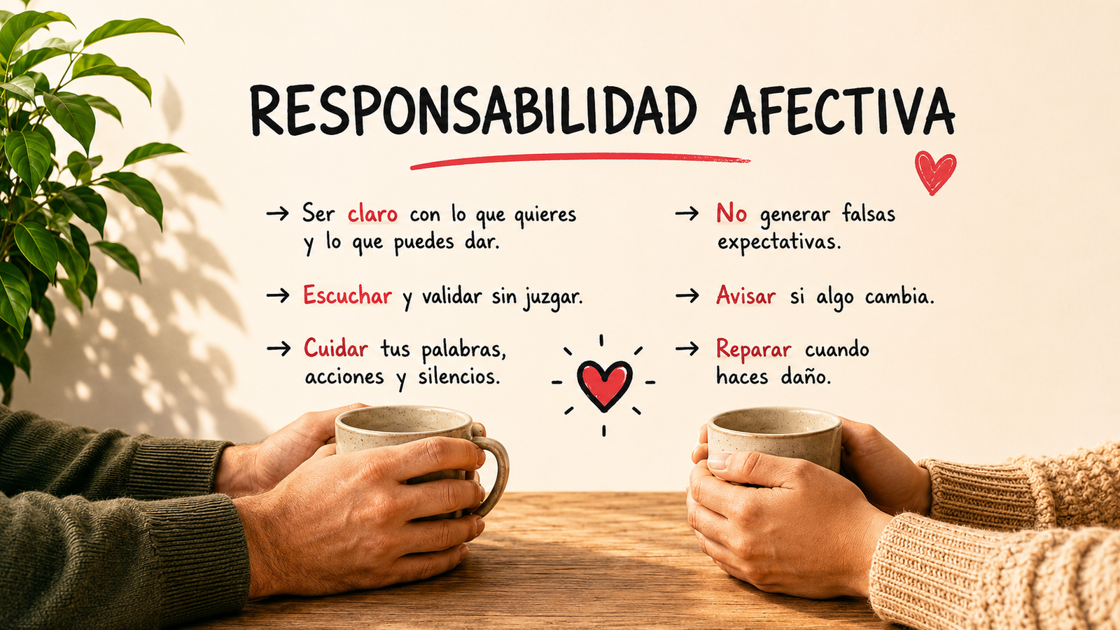 Responsabilidad afectiva: qué es y cómo se nota cuando falta